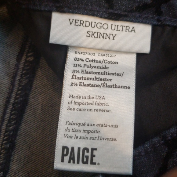 Paige Verdugo Ultra Skinny Jeans diamond flocking - Picture 7 of 8